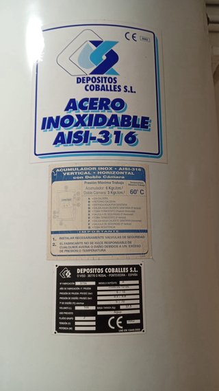 Termo 100L y estufa de casca y gasoil