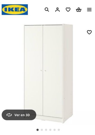 Armario IKEA Kleppstad Blanco