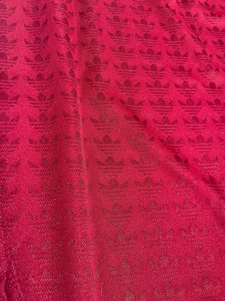 Maglietta Adidas Vintage a Manica Lunga Rossa