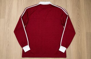 Maglietta Adidas Vintage a Manica Lunga Rossa