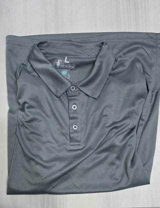 Polos transpirables Alpidex Talla L (Gris/Blanco)