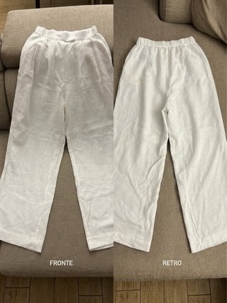Pantaloni ampi Oysho bianchi taglia unica