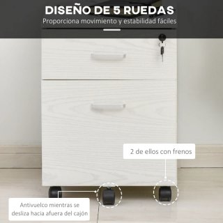 Archivador móvil A4 con ruedas