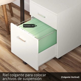 Archivador móvil A4 con ruedas