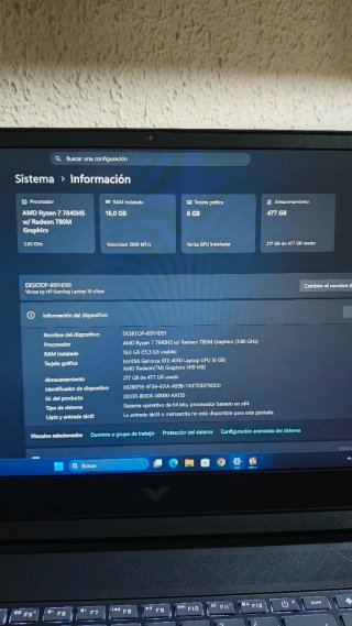 HP Victus RTX 4050