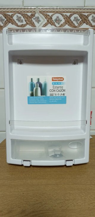 Scaffale da bagno con cassetto