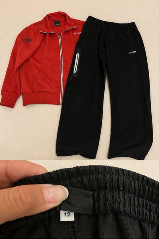 Chándal Astore Rojo y Negro Talla 12 Años