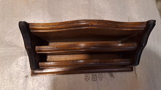 Porta Posta Legno Scrivania Antico