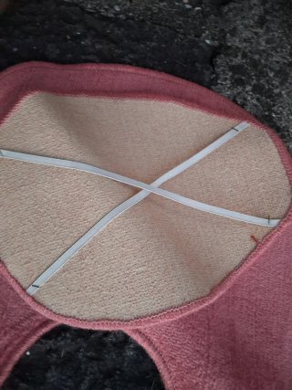 Set tappeti bagno rosa nuovi