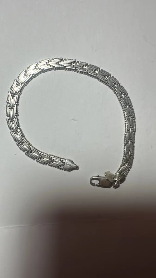 Pulsera de plata trenzada