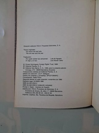 Libro Por quién doblan las campanas/El viejo y el