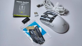 Delux M600 Ultra – Ratón inalámbrico gaming blanco
