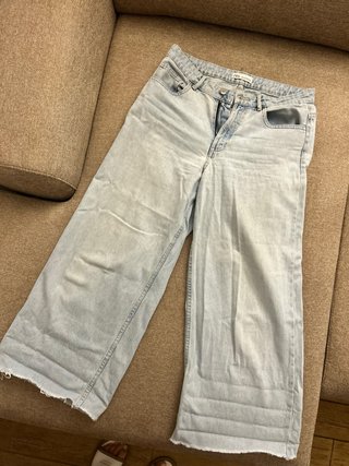 Jeans Zara Gamba Dritta Azzurri