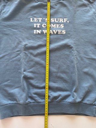Sudadera azul niña surf