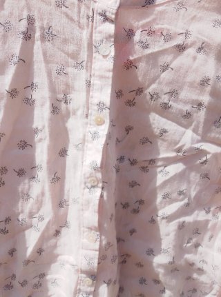 Blusa estampada vilanos algodón. Talla S
