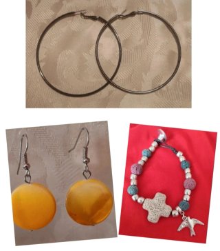 Conjunto Bisutería Aro y Colgante