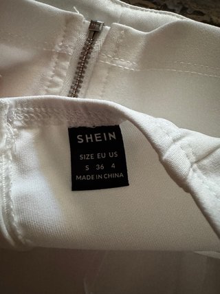 Top bustier bianco Shein