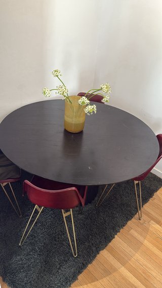 Mesa de comedor HK Living negra