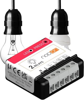 Módulo NodOn Zigbee 3.0 2 Relays