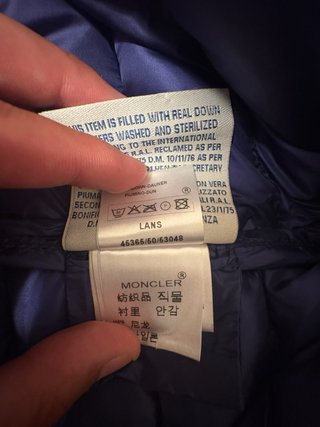 Piumino Moncler Blu