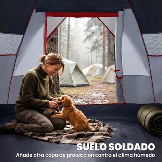 Tienda de campaña para 6 personas