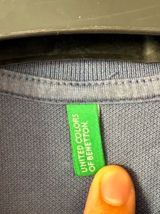 Polo United Colors of Benetton azul