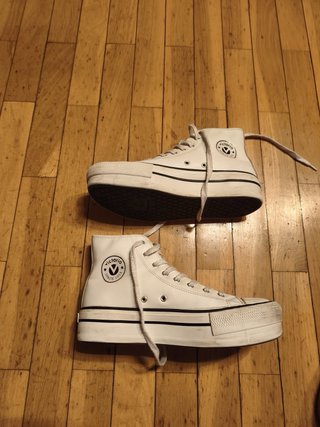 Zapatillas Victoria Blancas Plataforma talla 39
