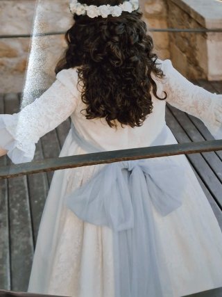 Vestido de Comunión Blanco Encaje