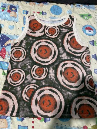 Camisa sin mangas con estampado