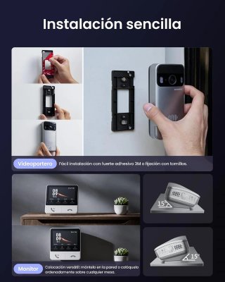 Videoportero SwitchBot WiFi 2K con Pantalla