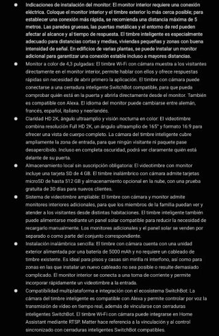 Videoportero SwitchBot WiFi 2K con Pantalla