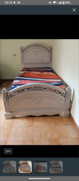 Estructura de cama de madera