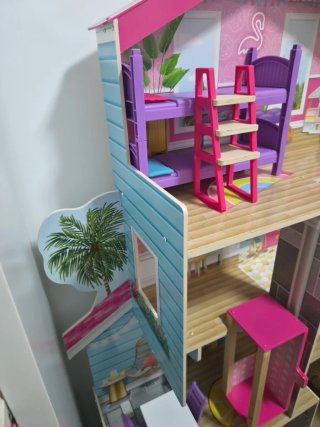 Casa de muñecas madera KidKraft, barco y caballos