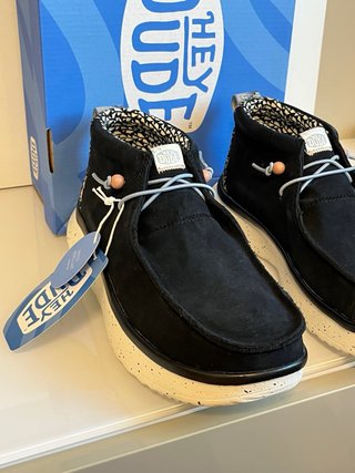 Scarpe Hey Dude impermeabili Nere/Blu Tg 40