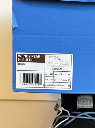 Scarpe Hey Dude impermeabili Nere/Blu Tg 40