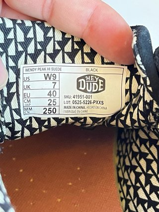 Scarpe Hey Dude impermeabili Nere/Blu Tg 40