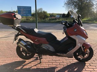 BMW C650 Sport Maxi Scooter Roja/Plata