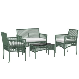 Conjunto jardín ratán sintético