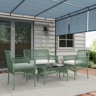 Conjunto jardín ratán sintético