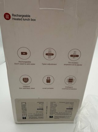 Taper eléctrico Lunch Box nuevo a estrenar