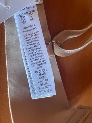 Sujetador Primark Beige