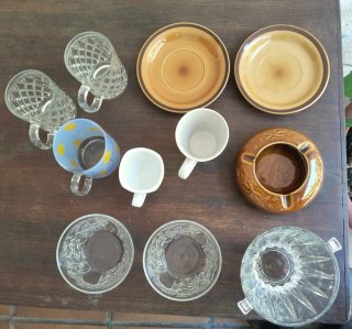 Lote Tazas y Platos Variados