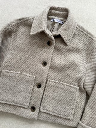 Chaqueta Zara Beige Talla XS