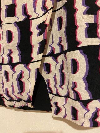 Gonna vintage con stampa ERROR