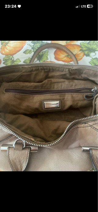 Borsa donna in pelle beige