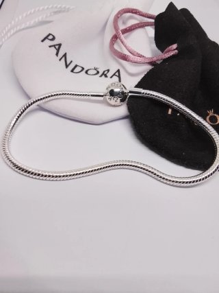 Pulsera Pandora 21cm Bolita Plata