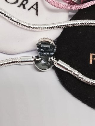 Pulsera Pandora 21cm Bolita Plata