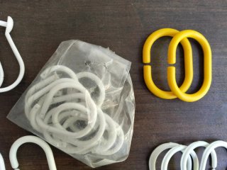 Set di ganci per tenda da bagno