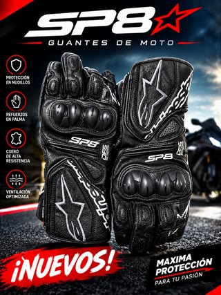 Guantes Alpinestars Stella SP-8 V3 Lady Black