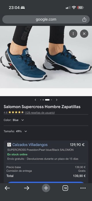 Zapatillas trail Salomon SuperCross Azul